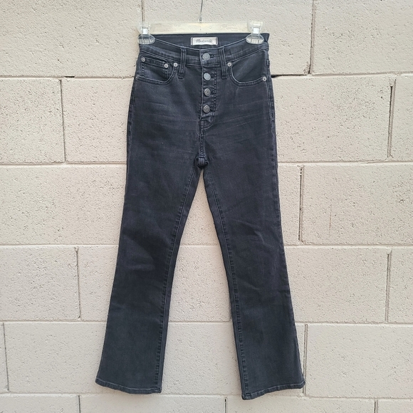 Madewell | Cali Demi-Boot Jeans in Bellspring Wash: Button-Front Edition Size 23 - Picture 2 of 13